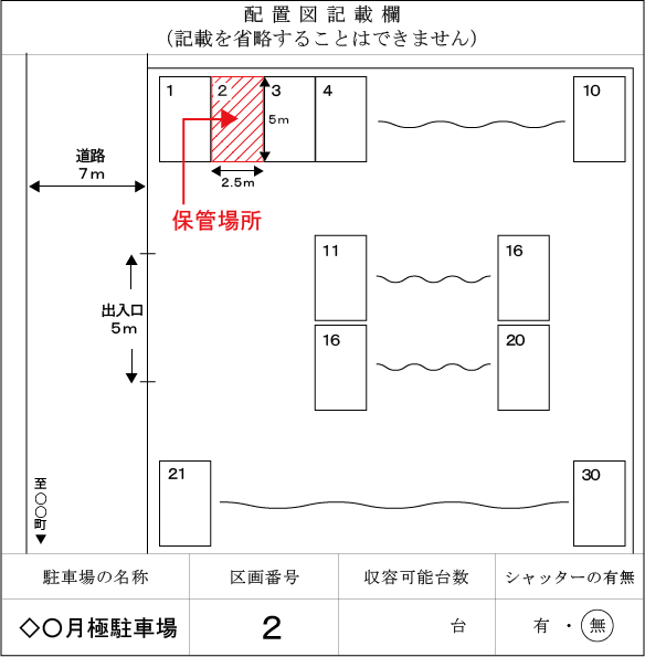 月極駐車場（30台以上のパターン）