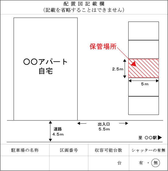 アパート・マンションの配置図