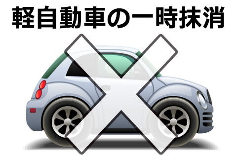 軽自動車の一時抹消登録